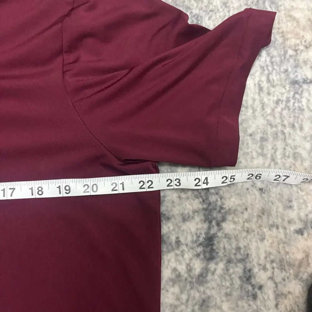 Polo Ralph Lauren Performance Polo Shirt Burgundy Maroon Short Sleeve Men’s L